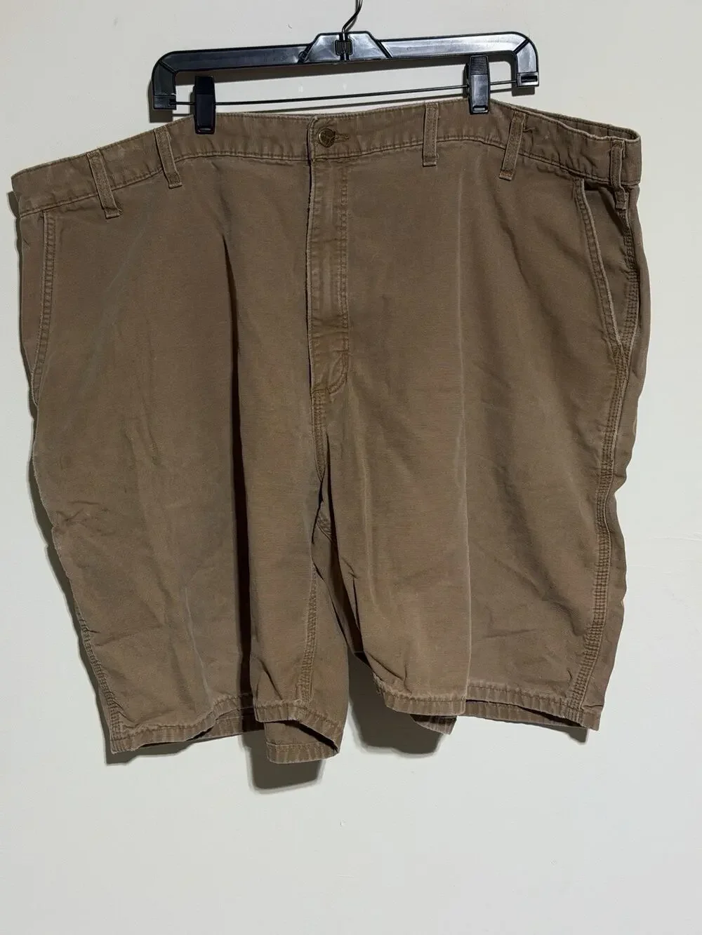 Vintage‎ Carhartt Shorts Mens 50 Relaxed Fit Duck Brown 9.5” Inseam